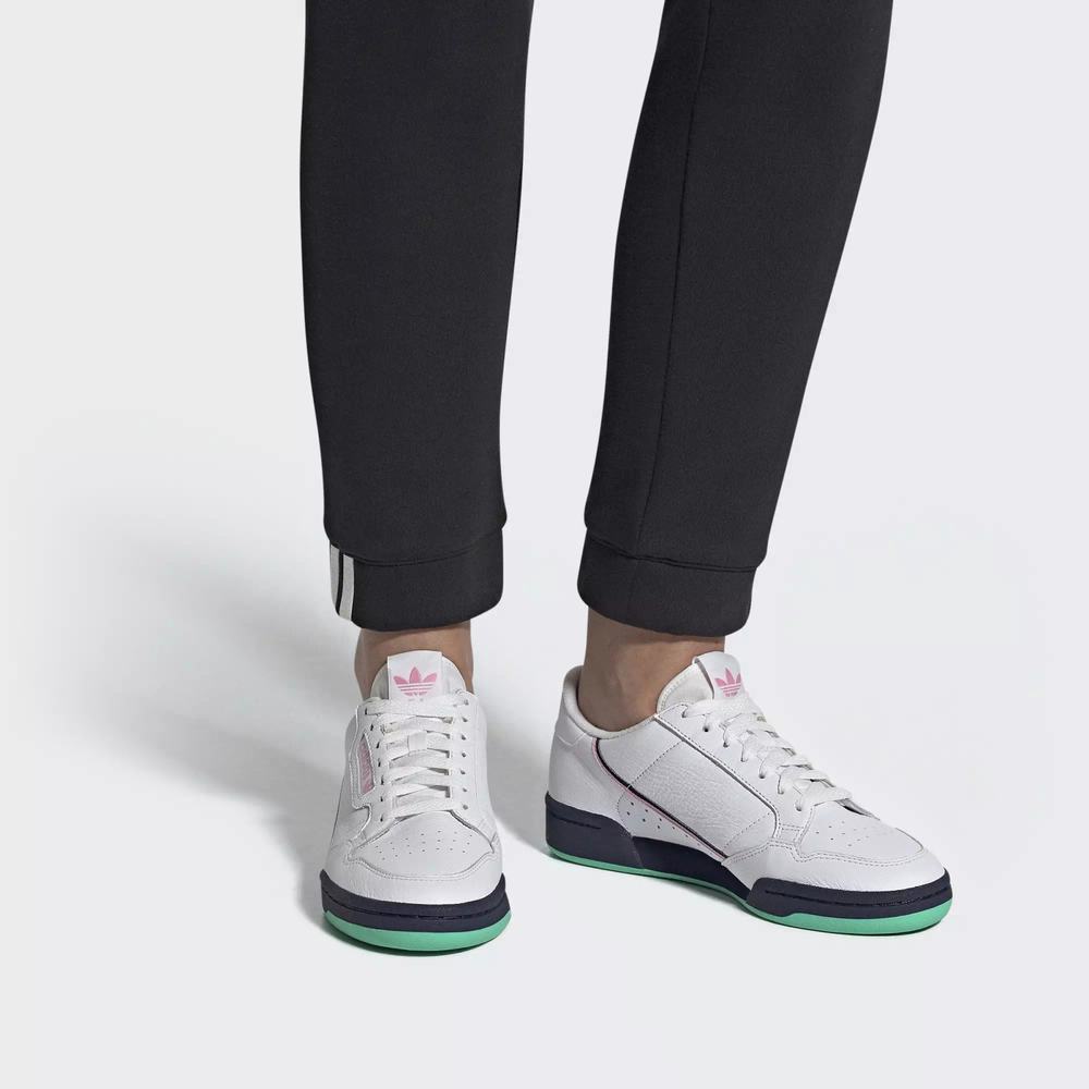 Adidas Continental 80 Tenis Blancos Para Mujer (MX-27443)